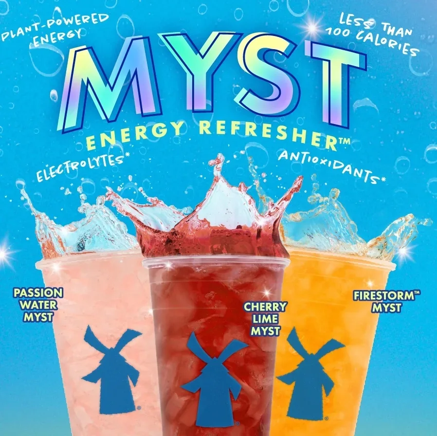 myst energy refresher, plant powered energy for less then 100 calories with electrolytes and antioxidants